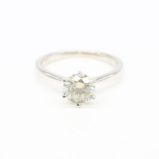 18K DIAMOND SOLITAIRE 1.09CT RING
