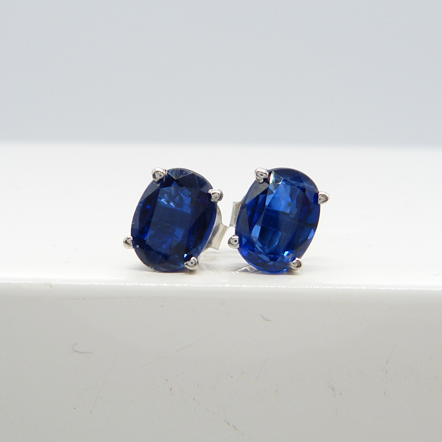 KYANITE & SILVER STUDS