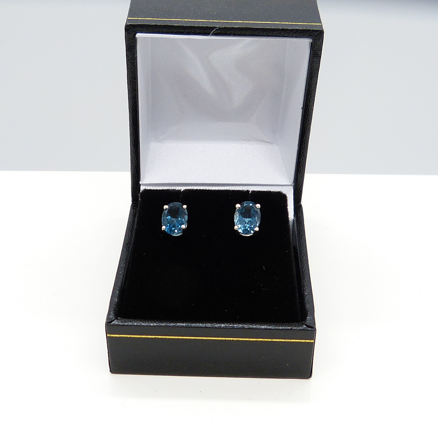 LONDON BLUE TOPAZ & SILVER STUDS