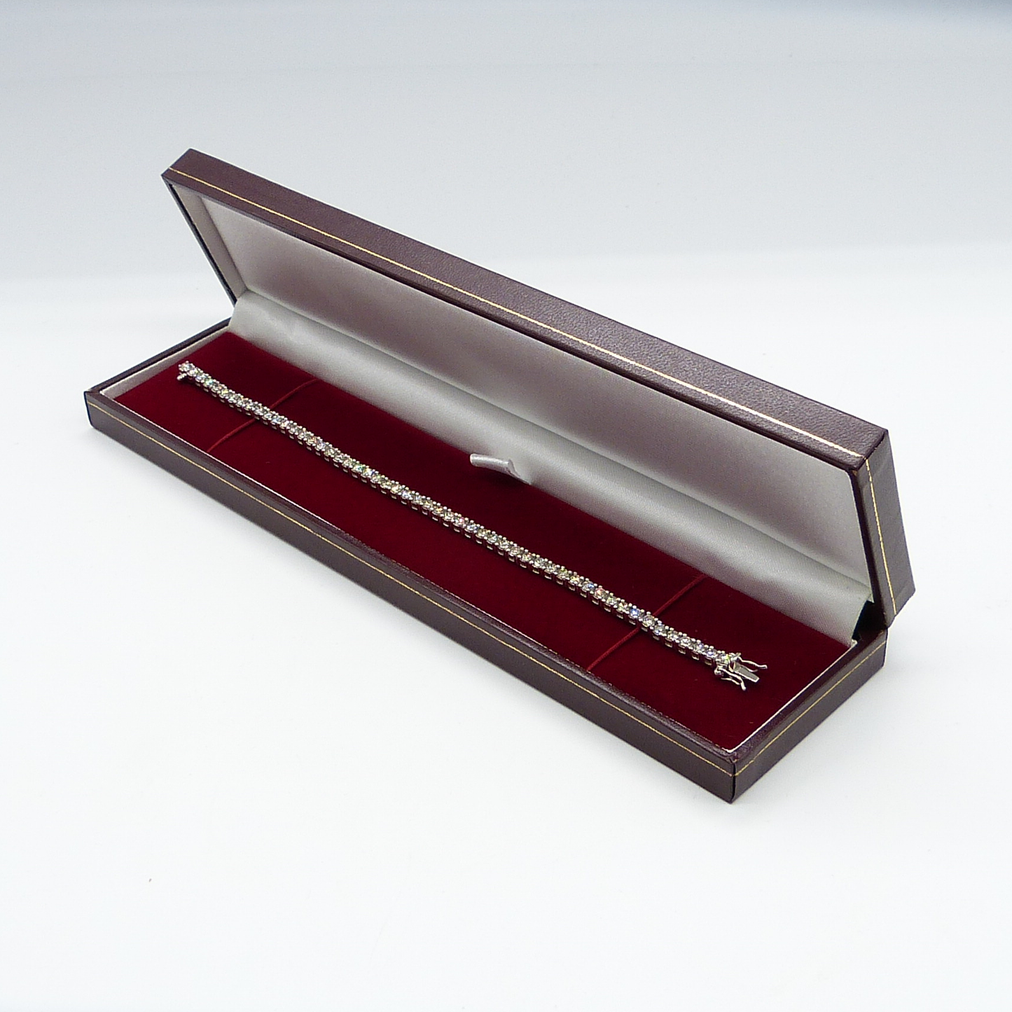 5.02CT PLATINUM TENNIS BRACELET