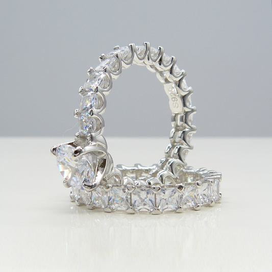 SILVER SET OF ETERNITY RINGS