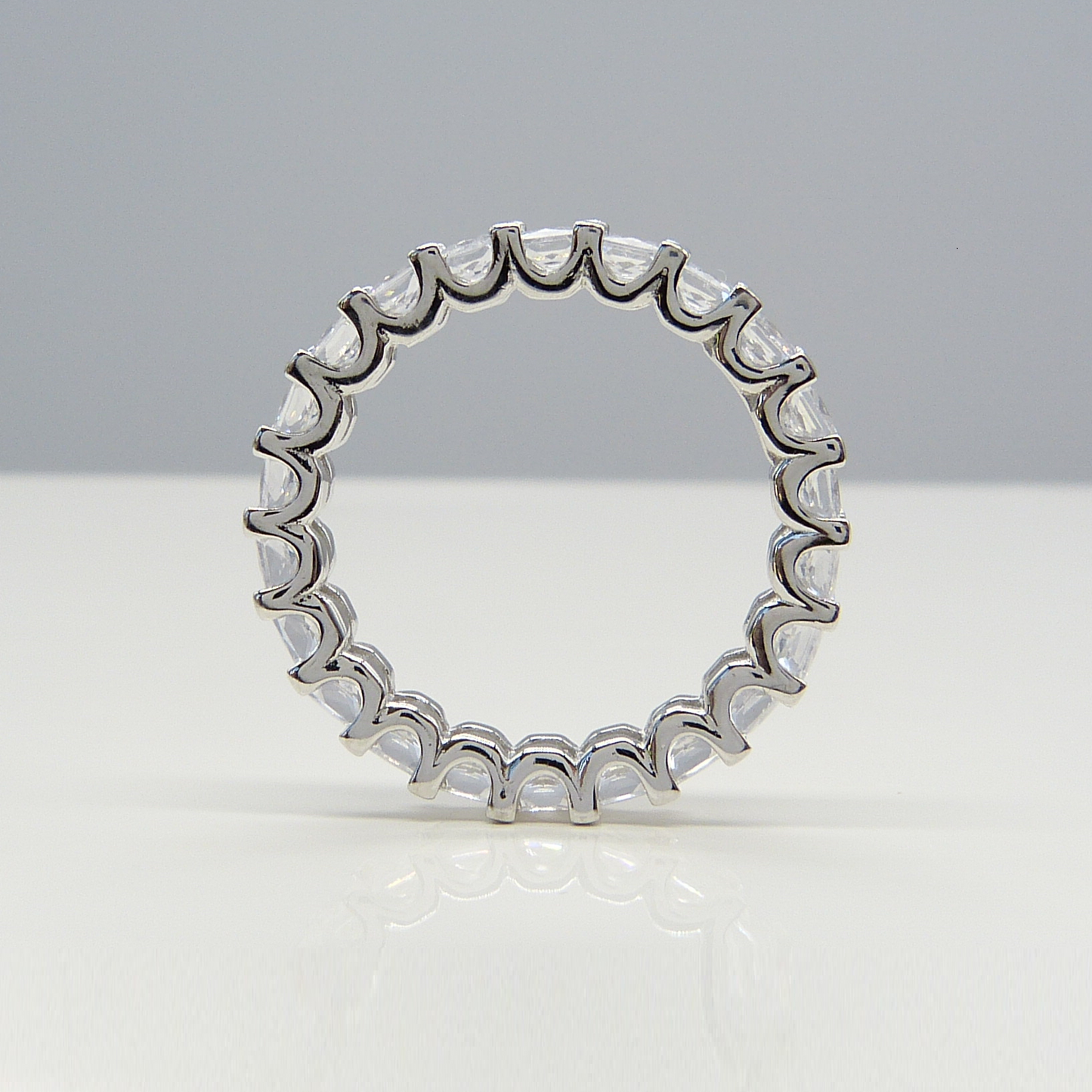 SILVER SET OF ETERNITY RINGS