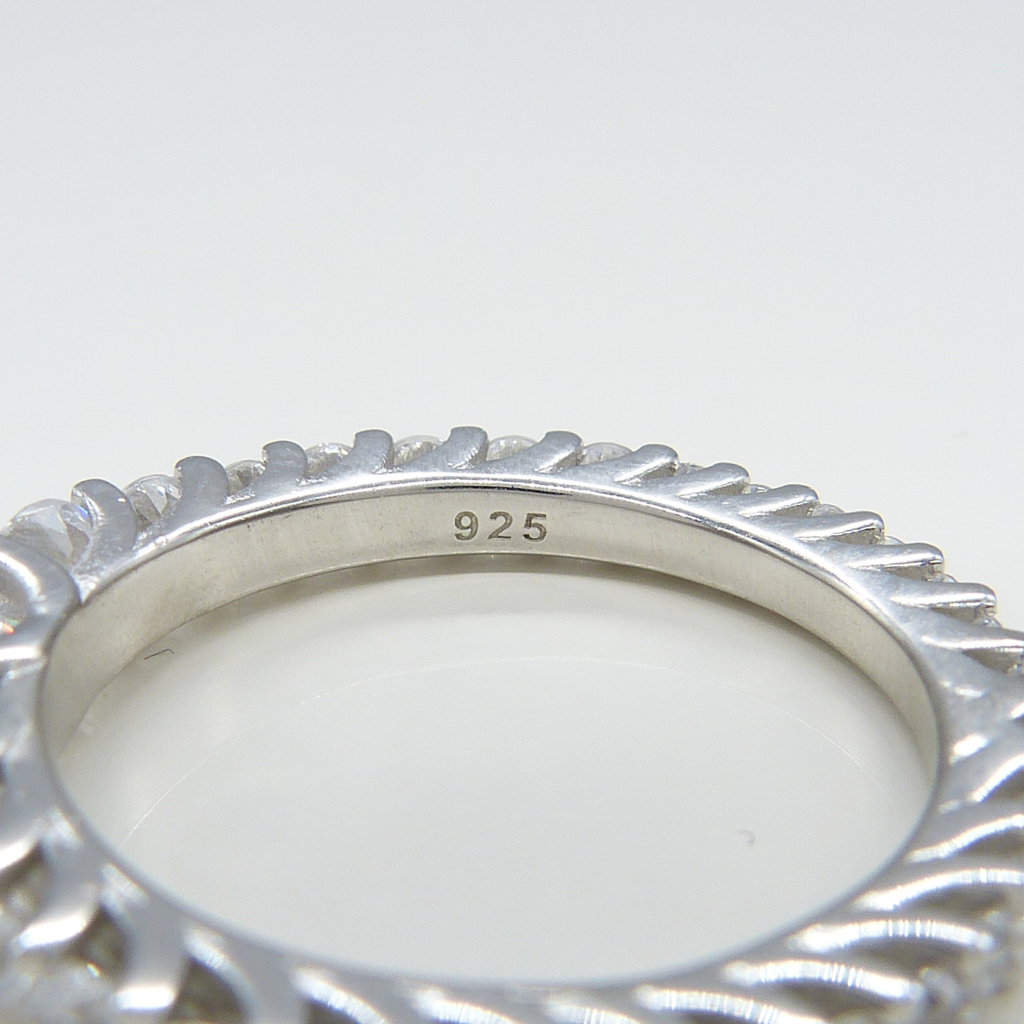 SILVER GRADUATED ETERNITY RING