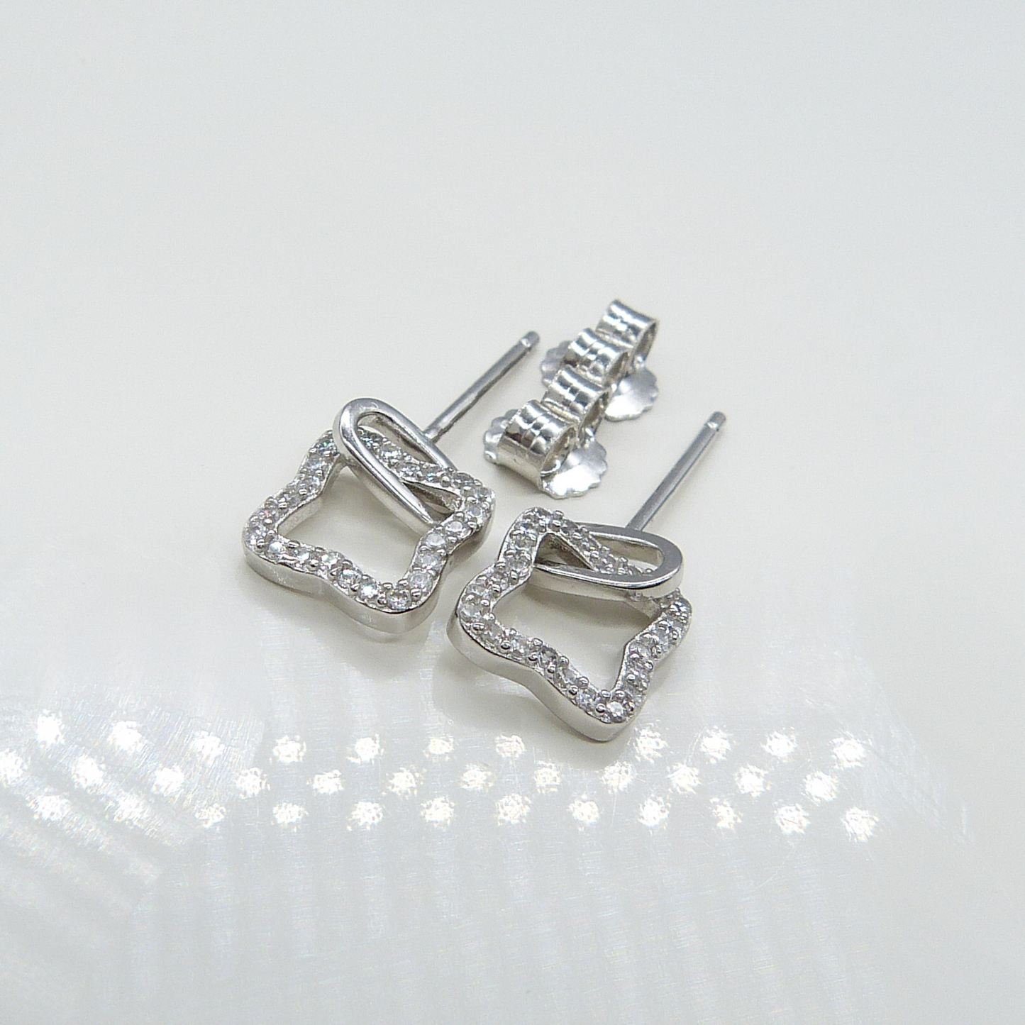 SILVER PEAR DROP EARRINGS