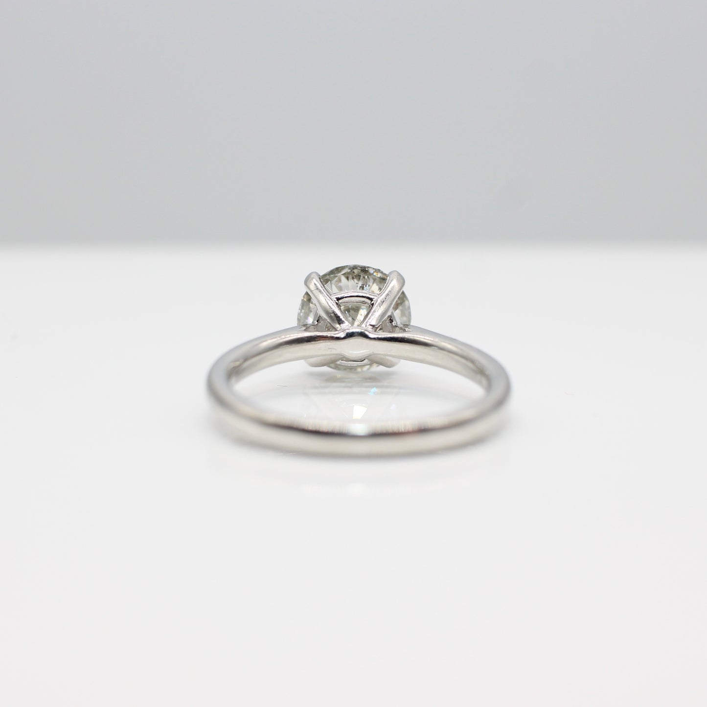 PLATINUM 2.37CT DIAMOND SOLITAIRE RING