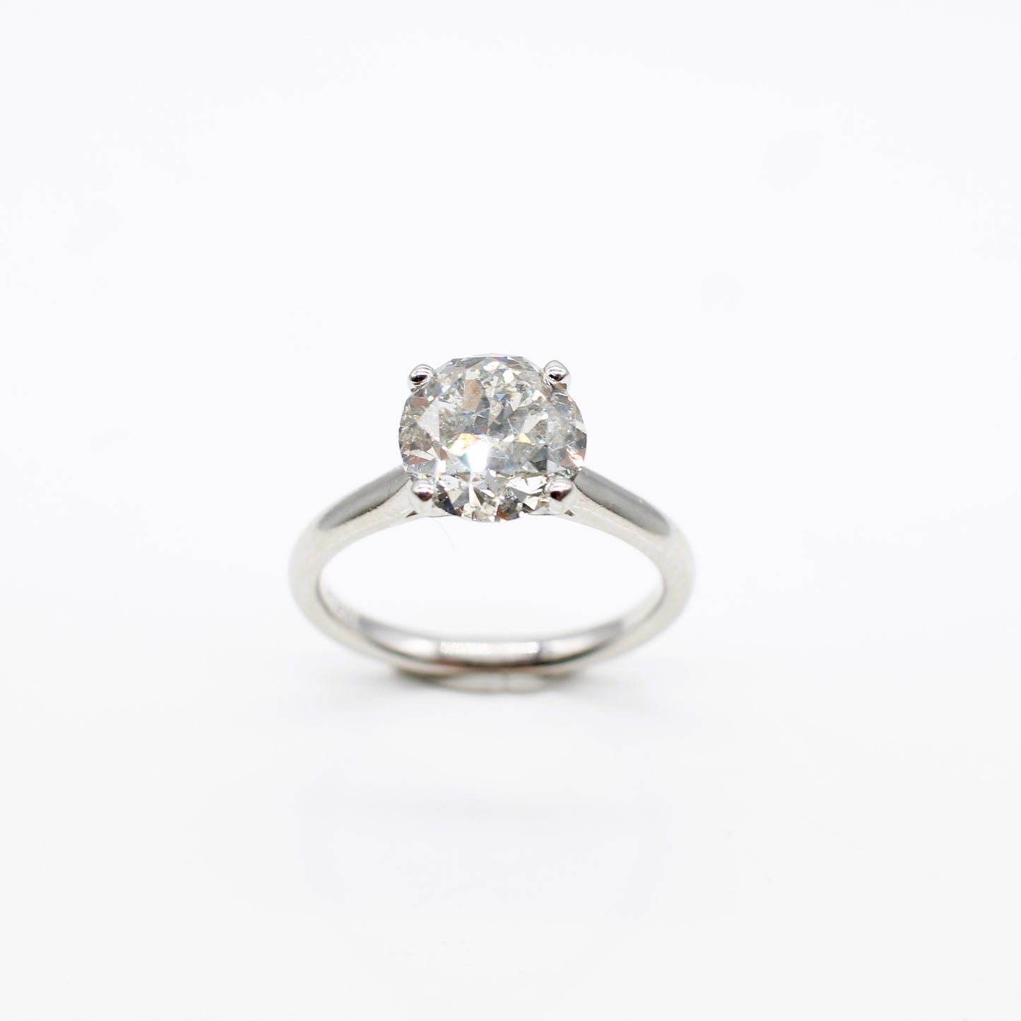 PLATINUM 2.37CT DIAMOND SOLITAIRE RING