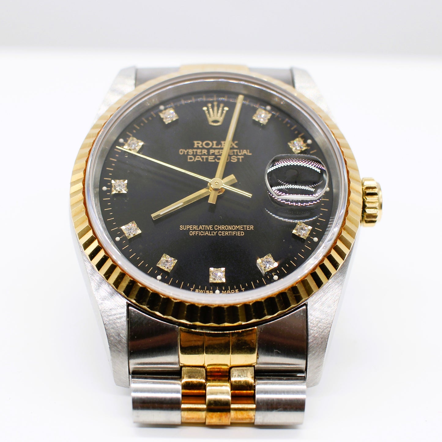 STAINLESS STEEL & GOLD ROLEX OYSTER PERPETUAL DATE JUST