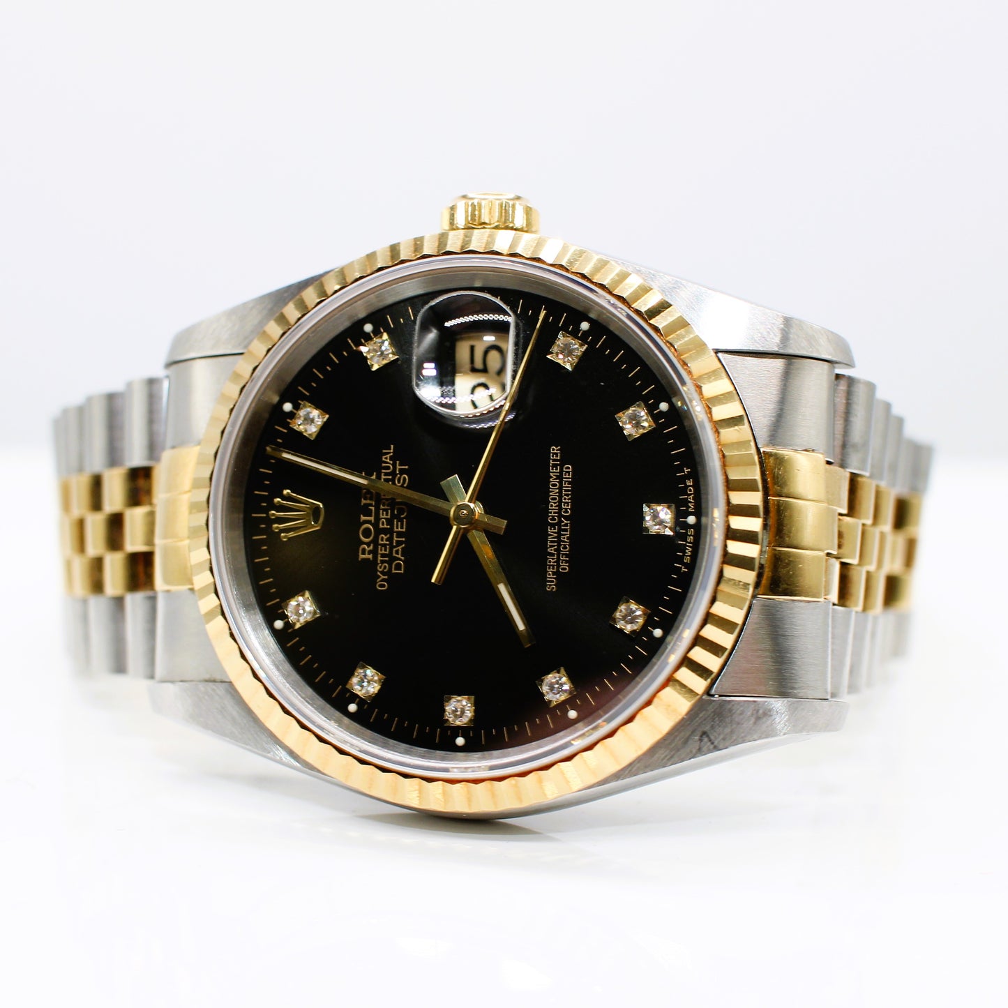 STAINLESS STEEL & GOLD ROLEX OYSTER PERPETUAL DATE JUST