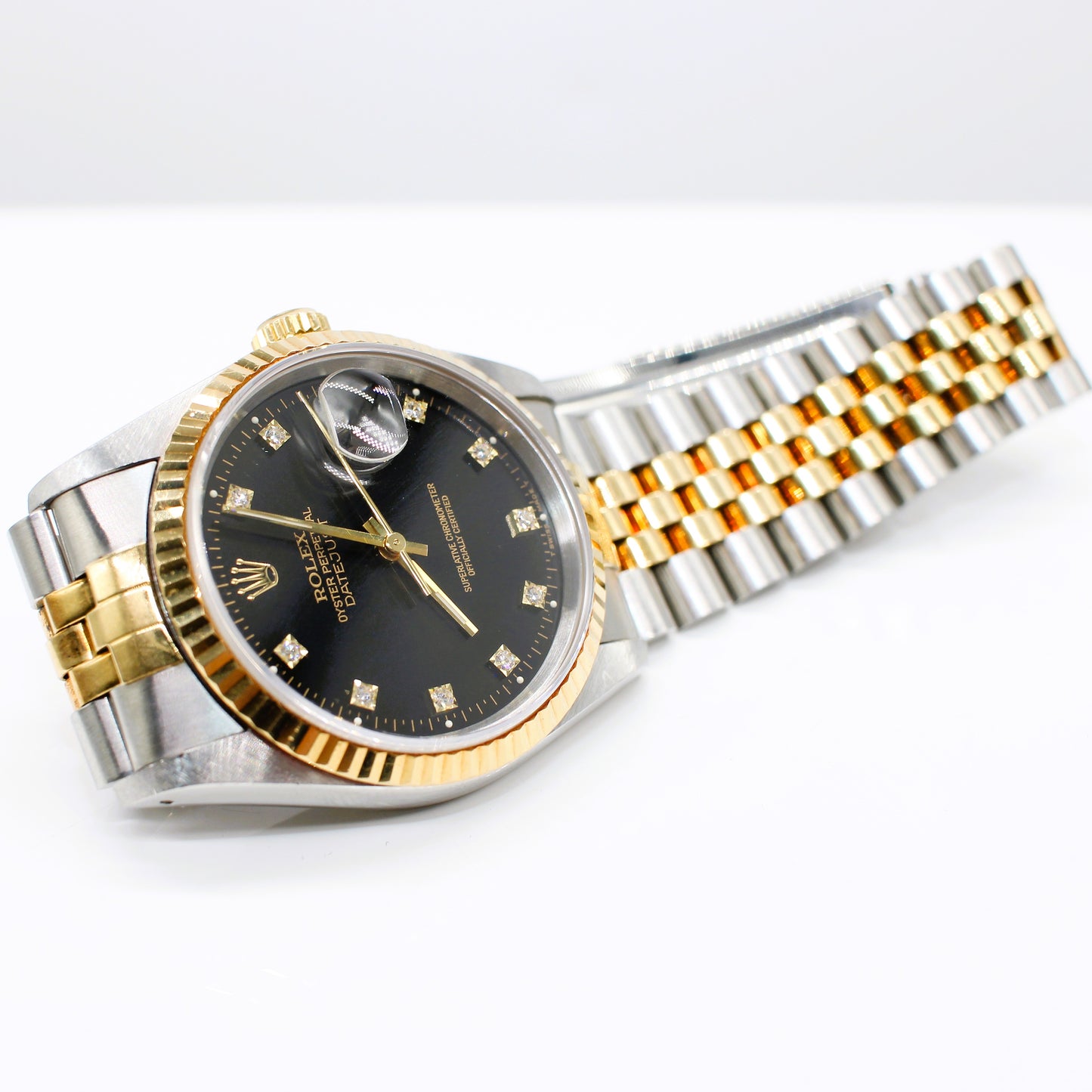 STAINLESS STEEL & GOLD ROLEX OYSTER PERPETUAL DATE JUST