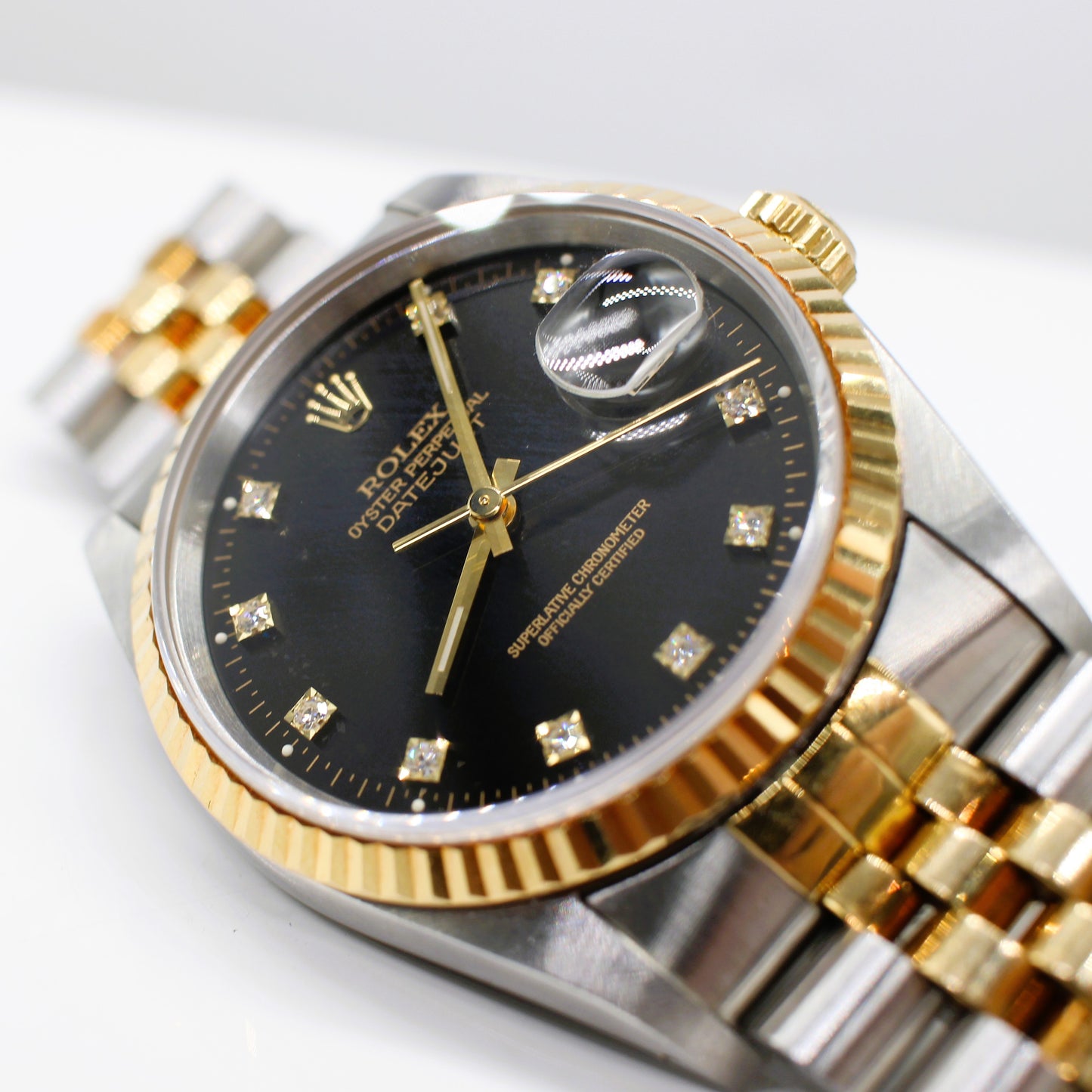 STAINLESS STEEL & GOLD ROLEX OYSTER PERPETUAL DATE JUST