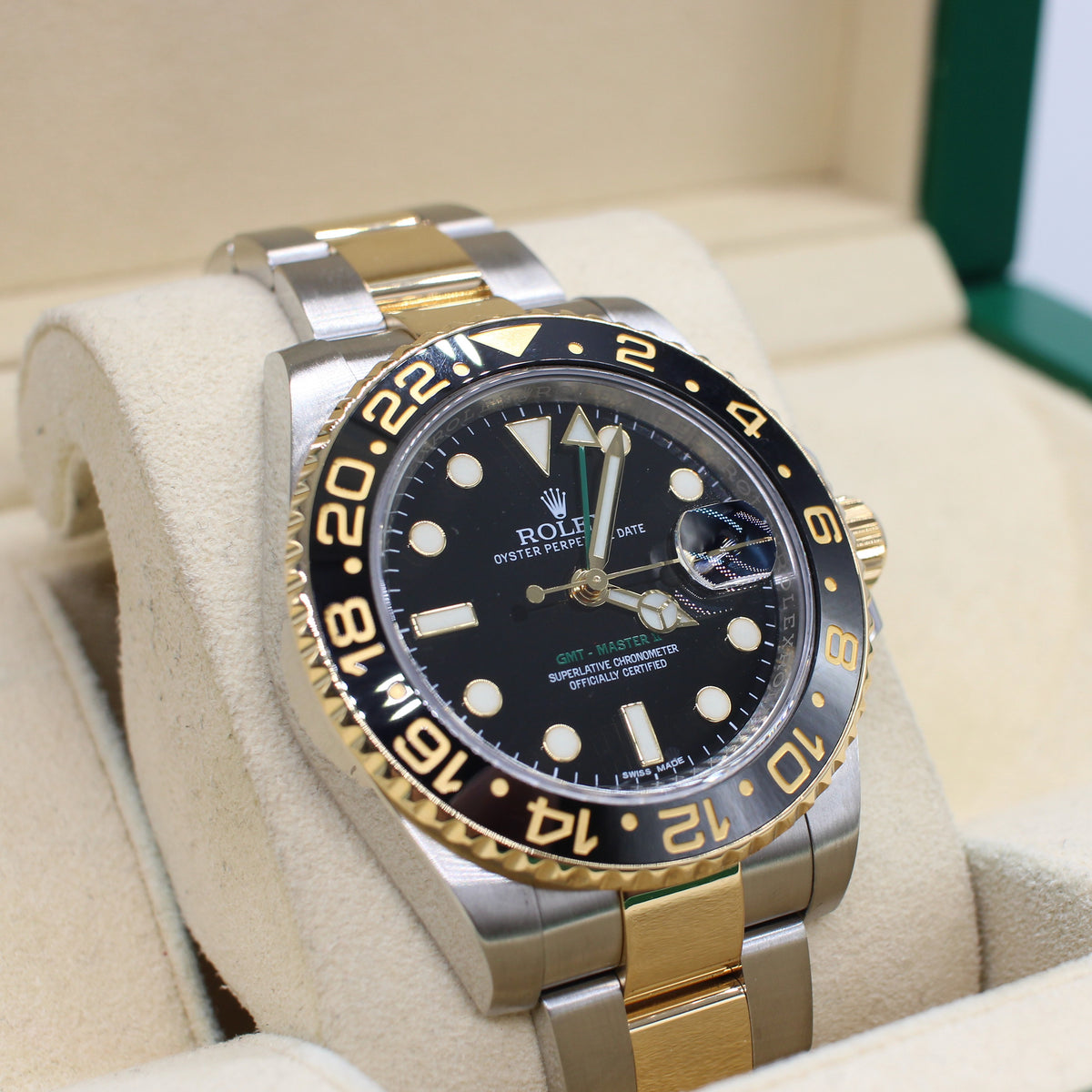 STAINLESS STEEL & GOLD ROLEX OYSTER PERPETUAL GMT MASTER II