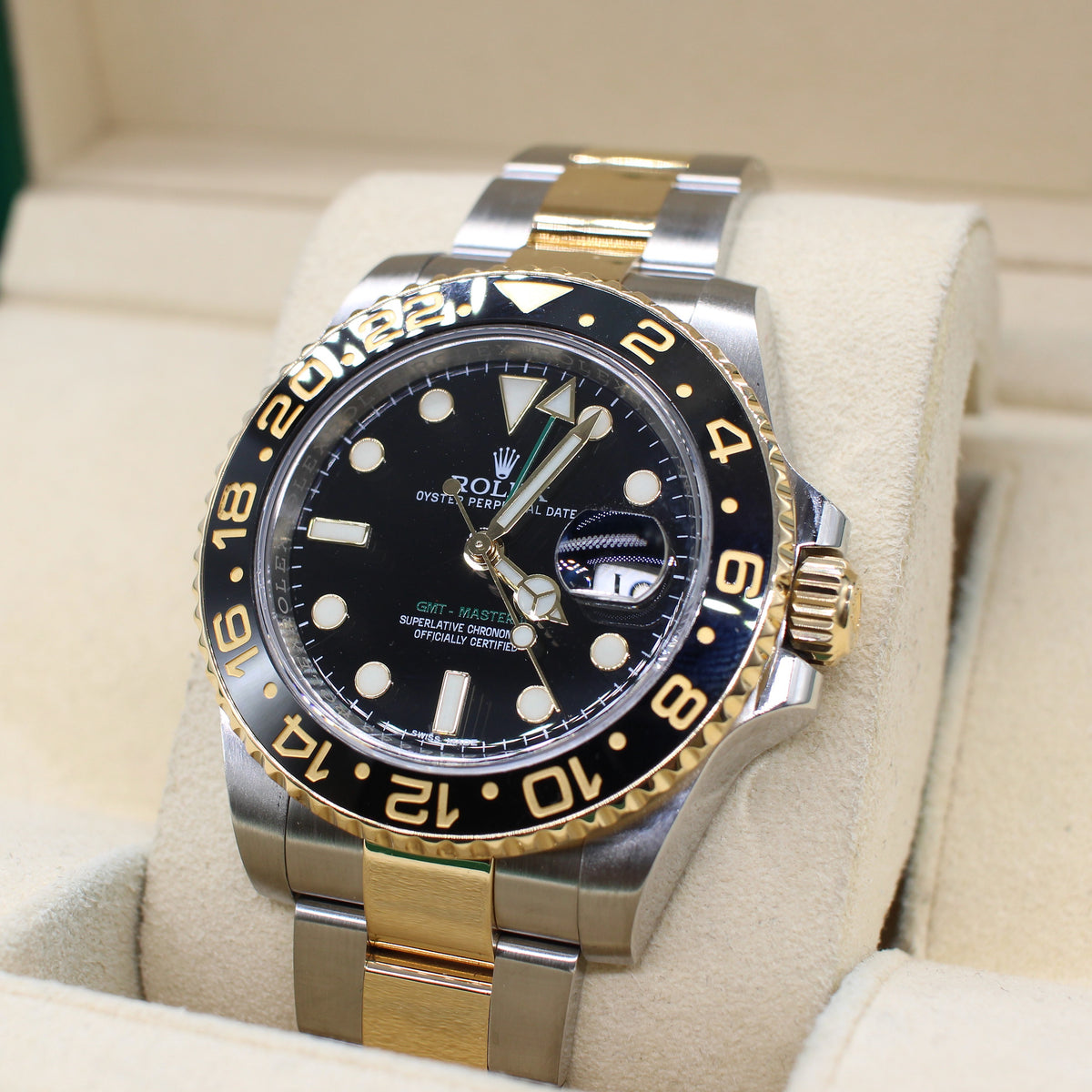 STAINLESS STEEL & GOLD ROLEX OYSTER PERPETUAL GMT MASTER II