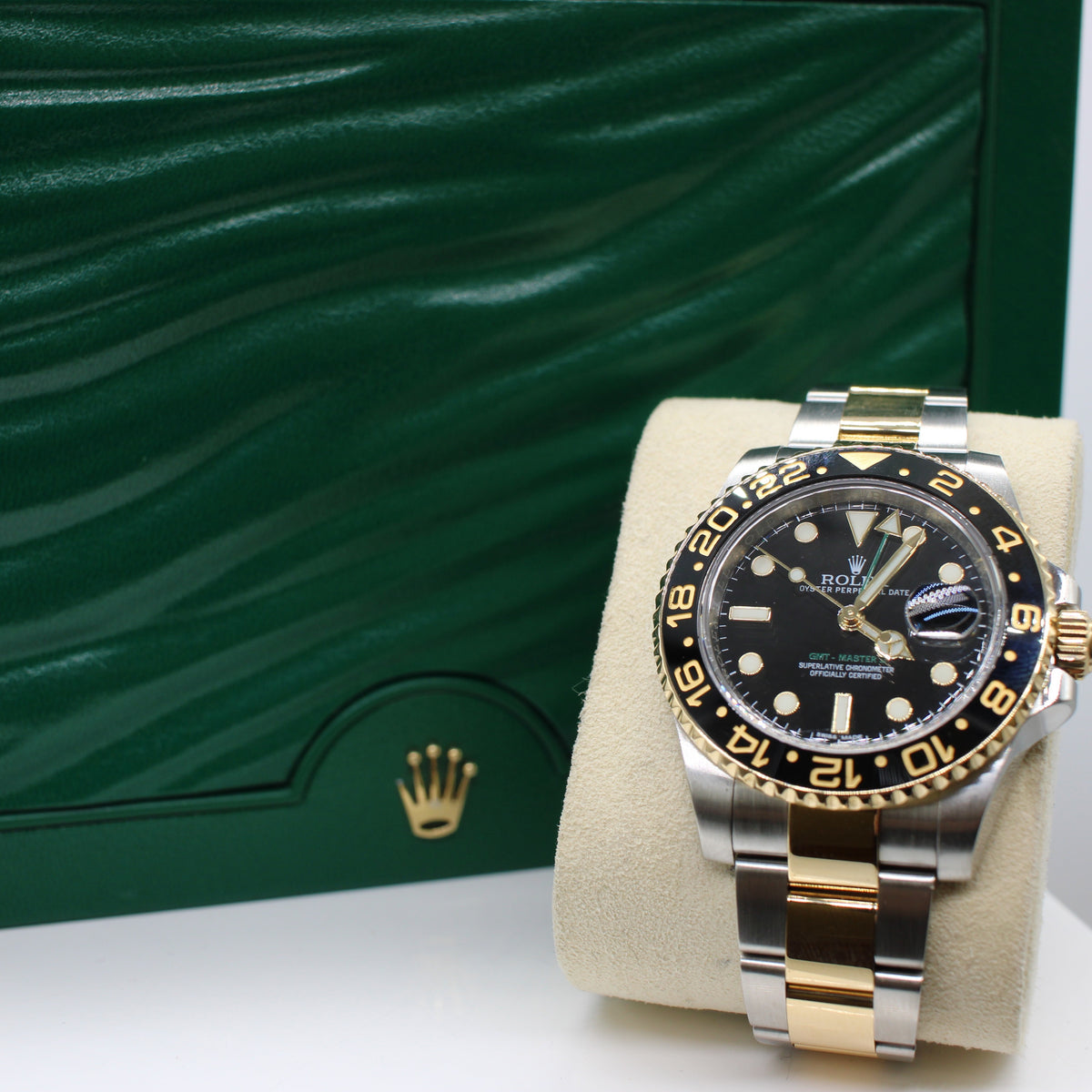STAINLESS STEEL & GOLD ROLEX OYSTER PERPETUAL GMT MASTER II
