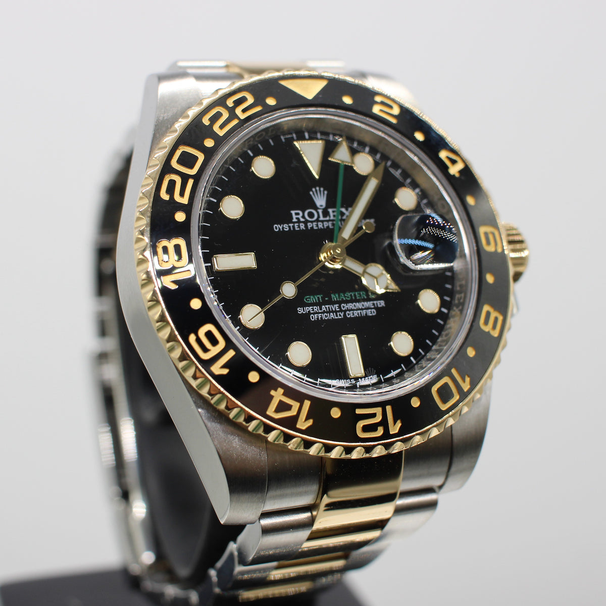 STAINLESS STEEL & GOLD ROLEX OYSTER PERPETUAL GMT MASTER II