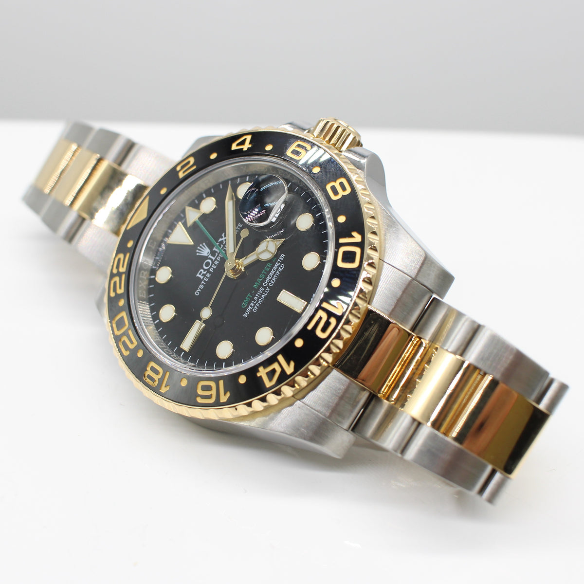 STAINLESS STEEL & GOLD ROLEX OYSTER PERPETUAL GMT MASTER II
