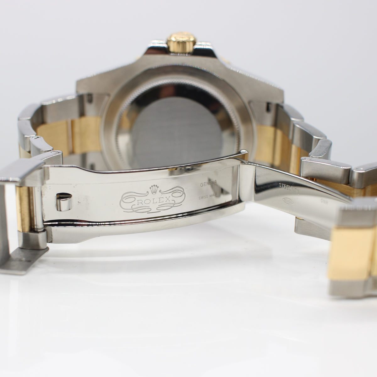 STAINLESS STEEL & GOLD ROLEX OYSTER PERPETUAL GMT MASTER II