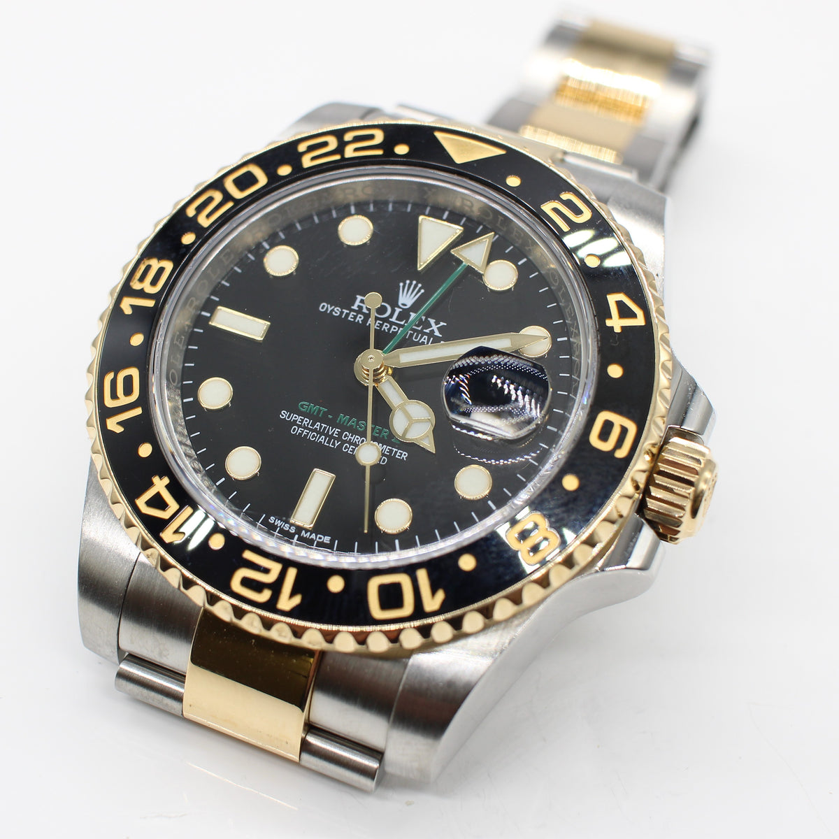 STAINLESS STEEL & GOLD ROLEX OYSTER PERPETUAL GMT MASTER II