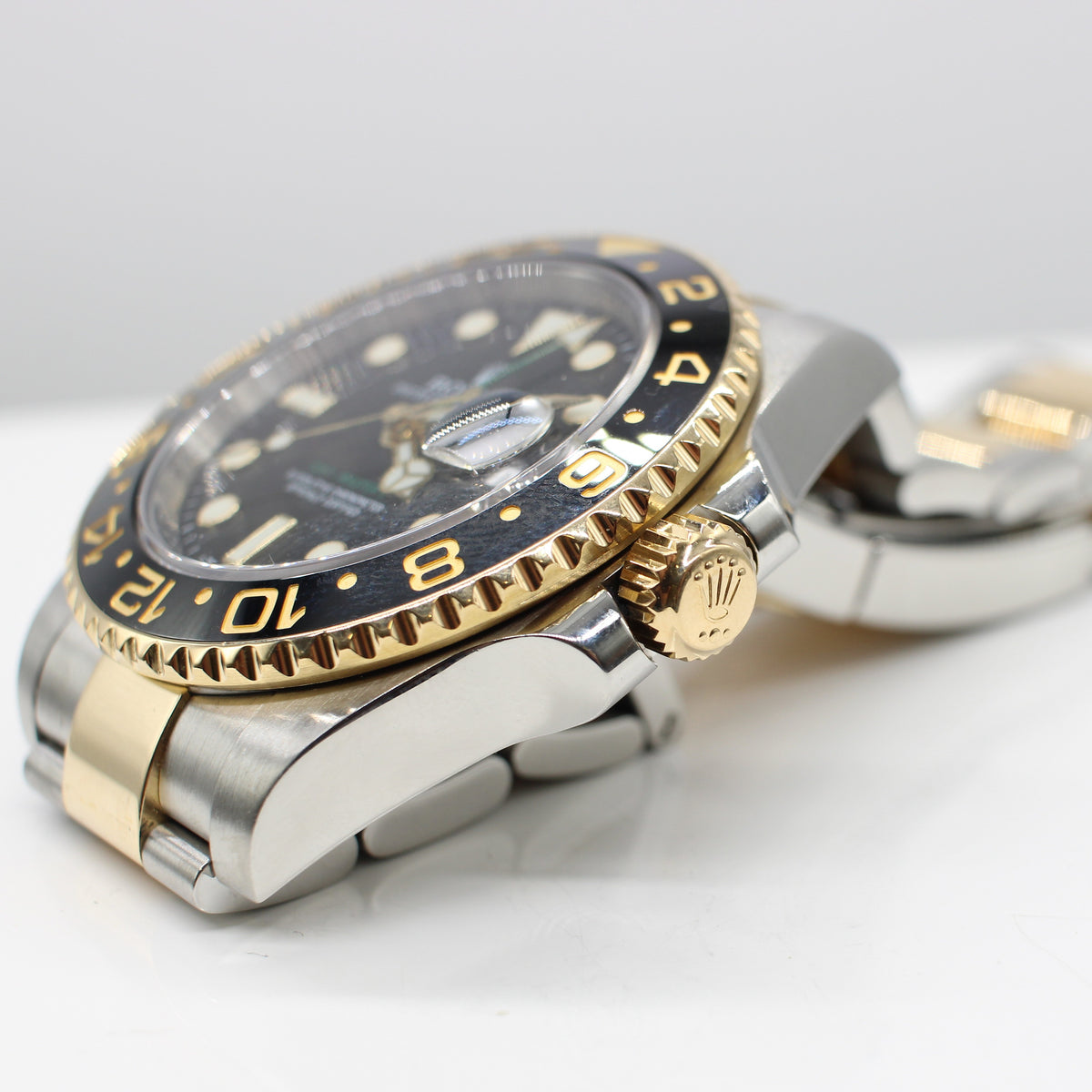 STAINLESS STEEL & GOLD ROLEX OYSTER PERPETUAL GMT MASTER II