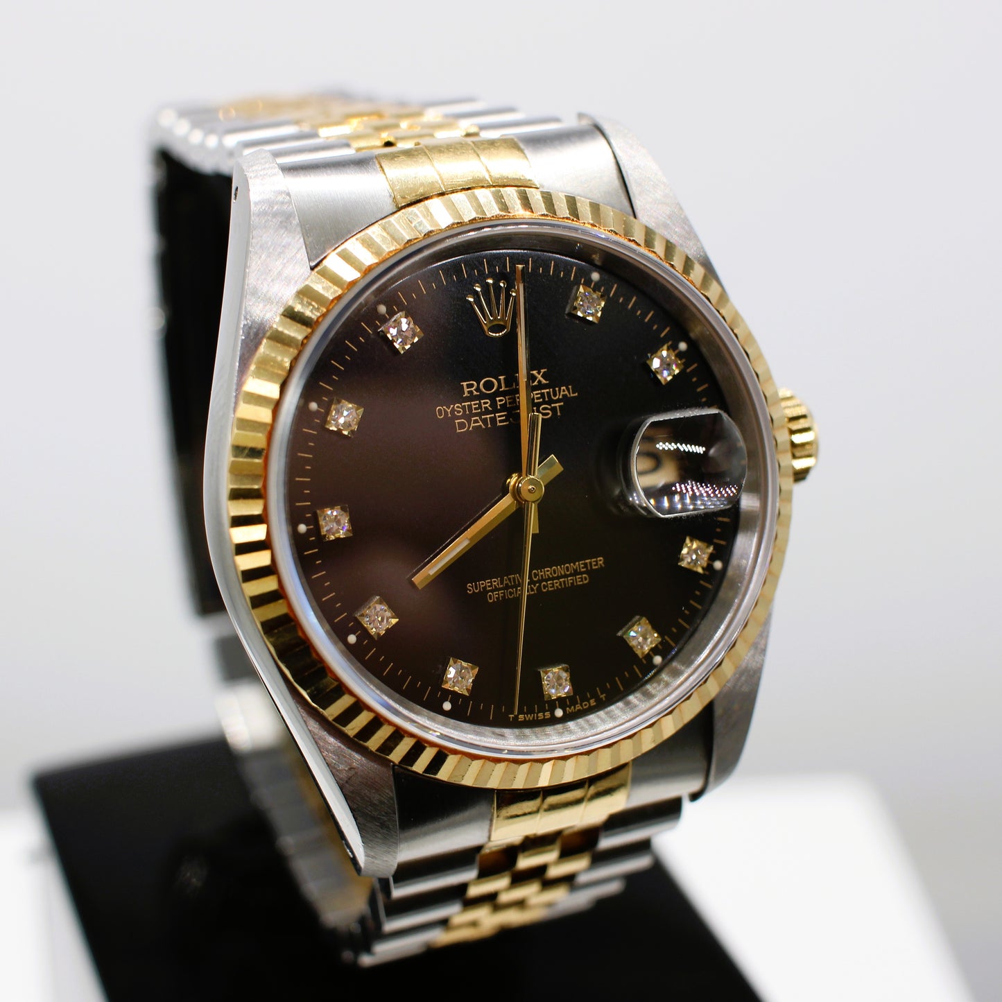 STAINLESS STEEL & GOLD ROLEX OYSTER PERPETUAL DATE JUST