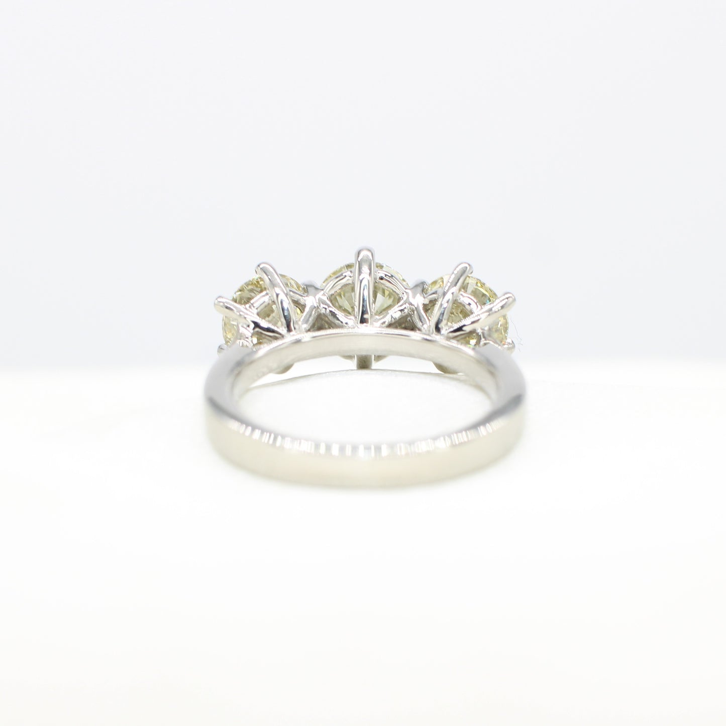 3.25CT PLATINUM DIAMOND TRILOGY RING