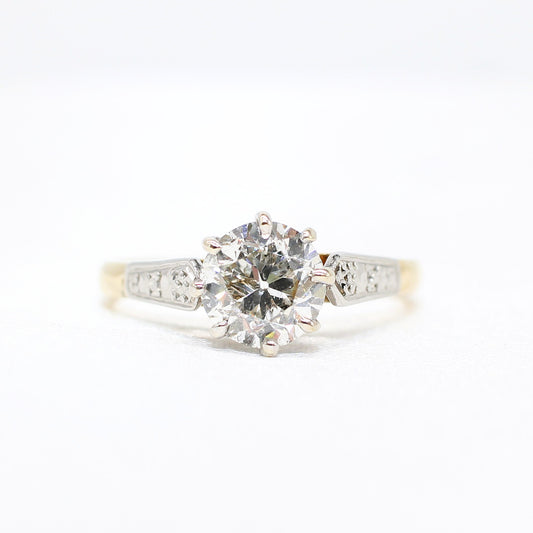 1.20CT 18K PLATINUM SOLITAIRE RING