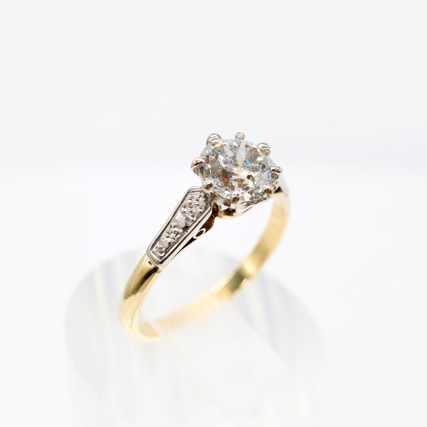 1.20CT 18K PLATINUM SOLITAIRE RING