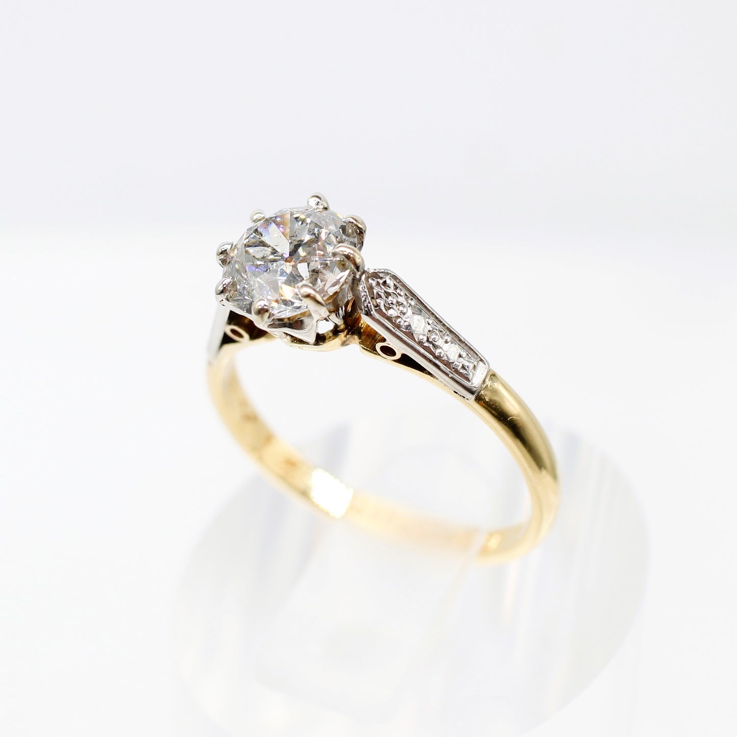 1.20CT 18K PLATINUM SOLITAIRE RING