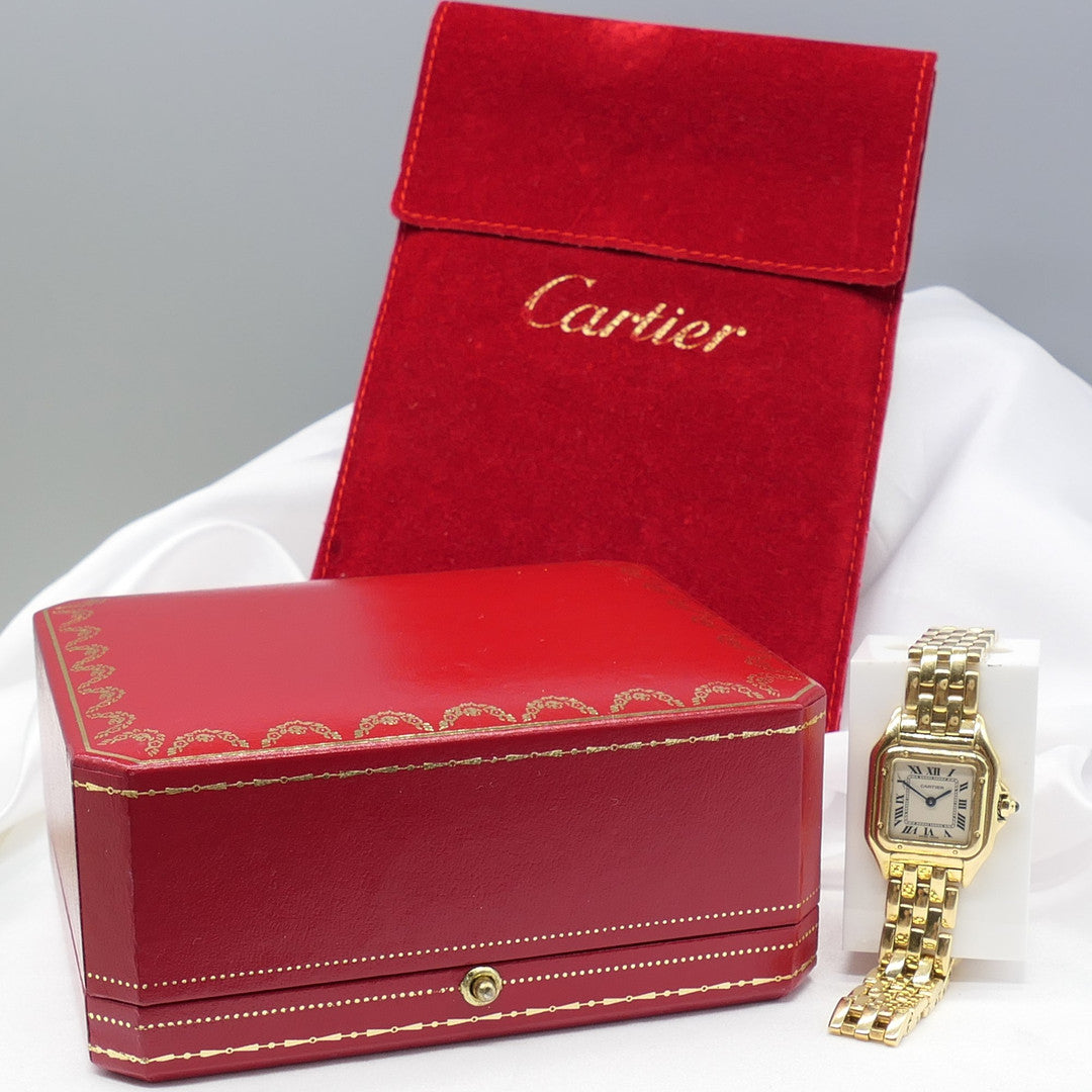 Ladies Cartier Panthère 21mm 18ct Gold Wrist Watch