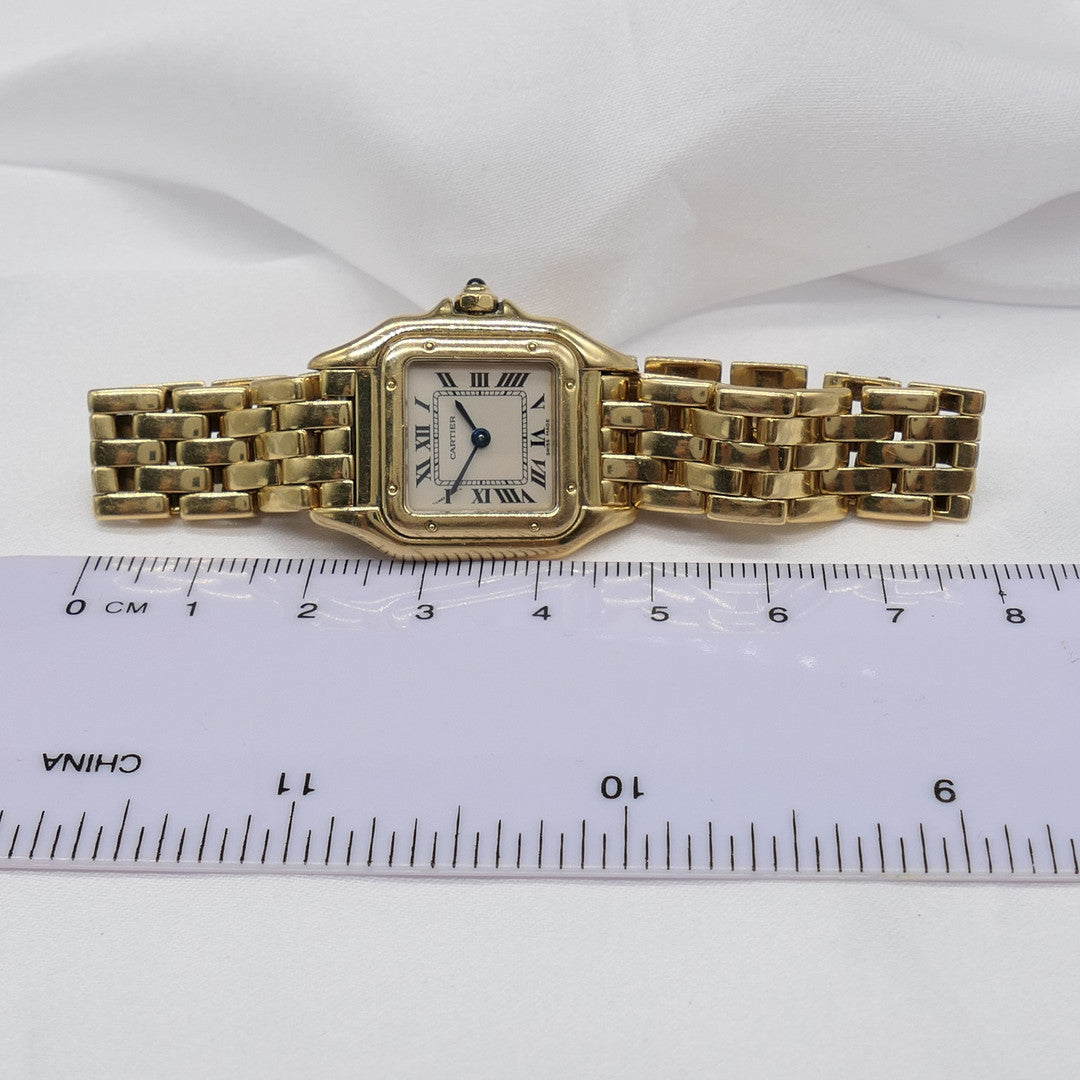 Ladies Cartier Panthère 21mm 18ct Gold Wrist Watch