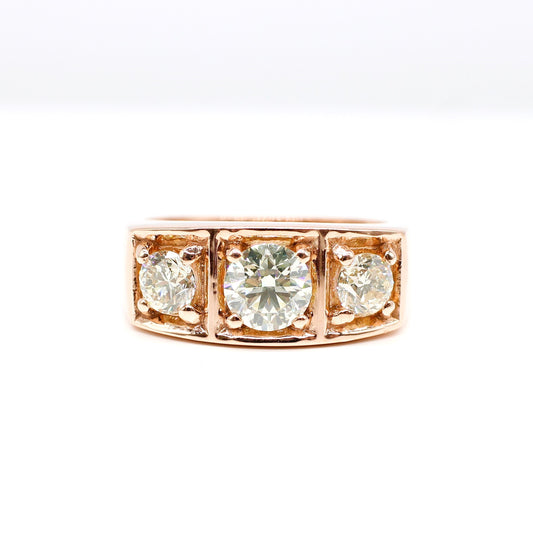 9K 1.73CT ROSE GOLD GYPSY RING