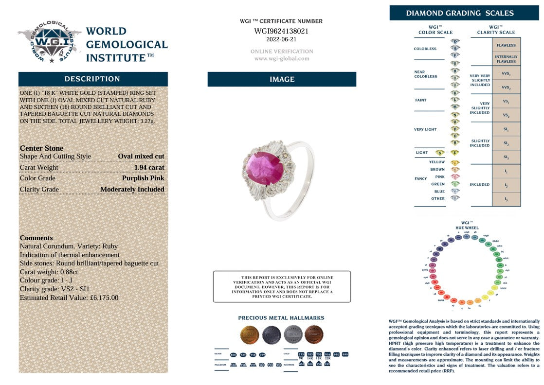 18K RUBY & DIAMOND RING