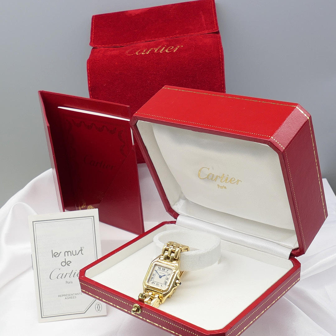 Ladies Cartier Panthère 21mm 18ct Gold Wrist Watch