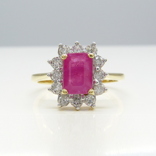 1.20CT RUBY & DIAMOND RING