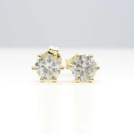 1.02CT DIAMOND SOLITAIRE STUDS