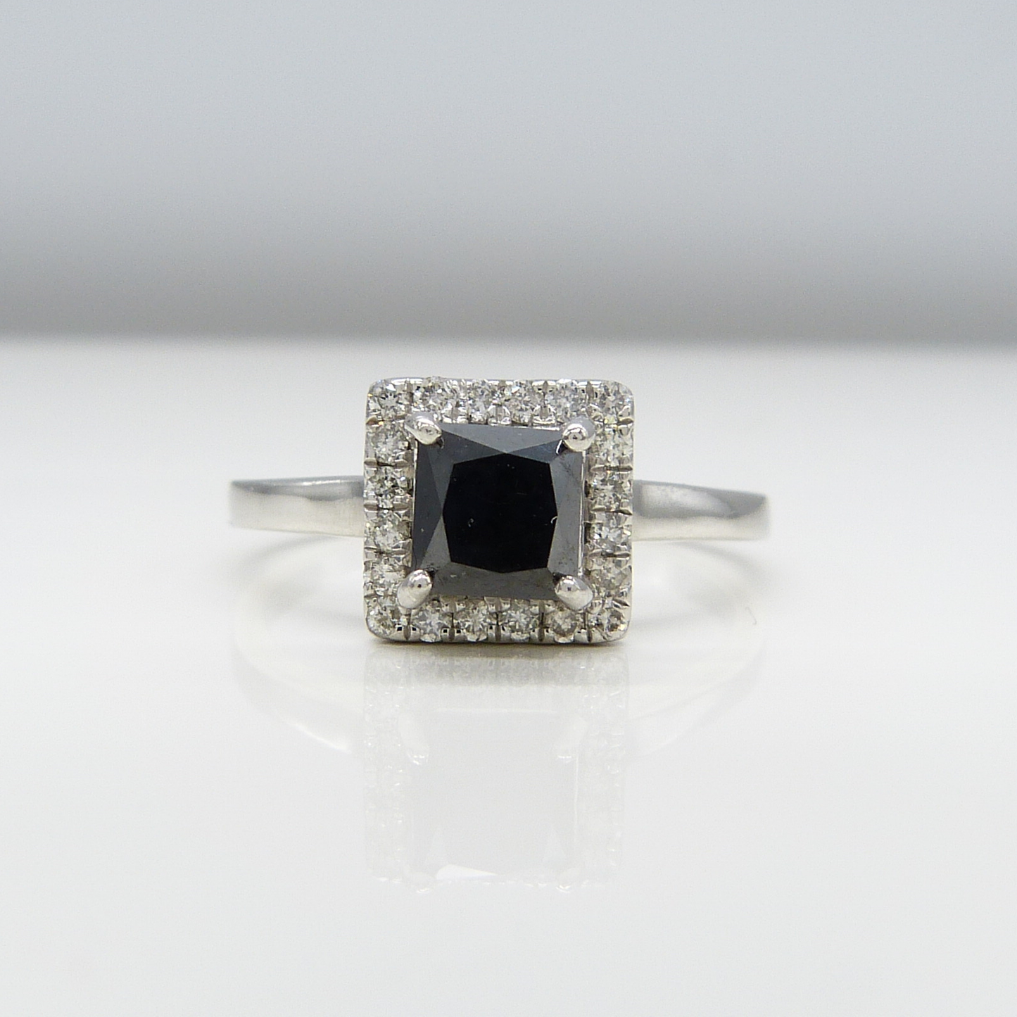 PLATINUM BLACK DIAMOND RING