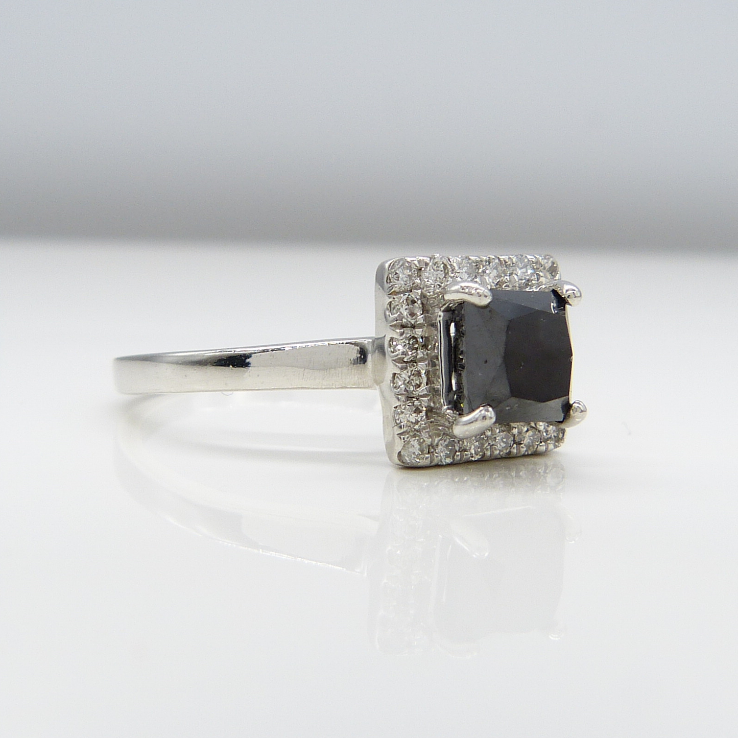 PLATINUM BLACK DIAMOND RING