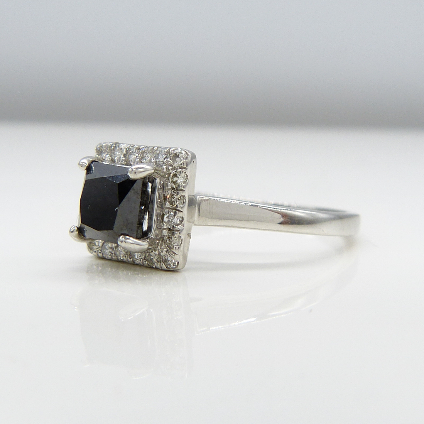 PLATINUM BLACK DIAMOND RING