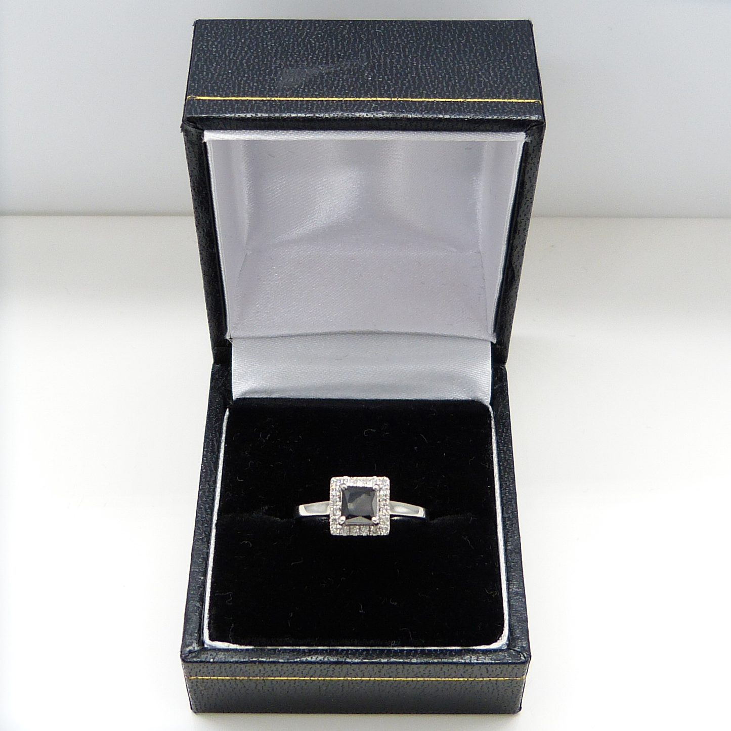 PLATINUM BLACK DIAMOND RING
