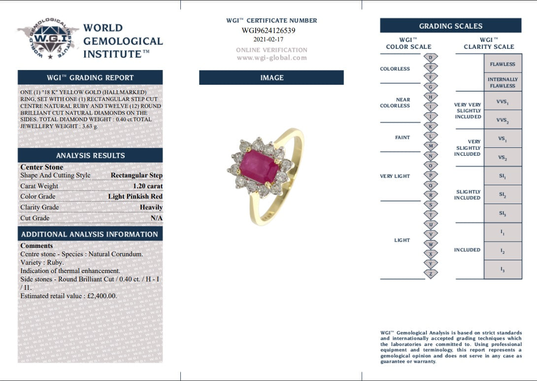1.20CT RUBY & DIAMOND RING